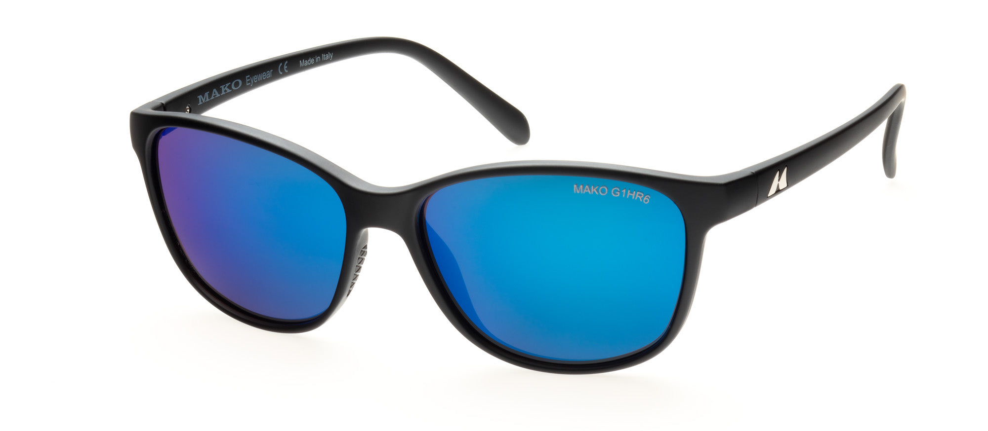 Mako Islands II Matte Black Frame Glass Lens Polarised Sunglasses