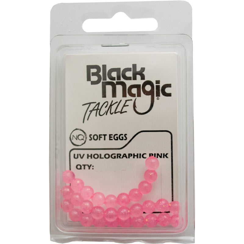 Black Magic UV Soft Egg Trout Bead