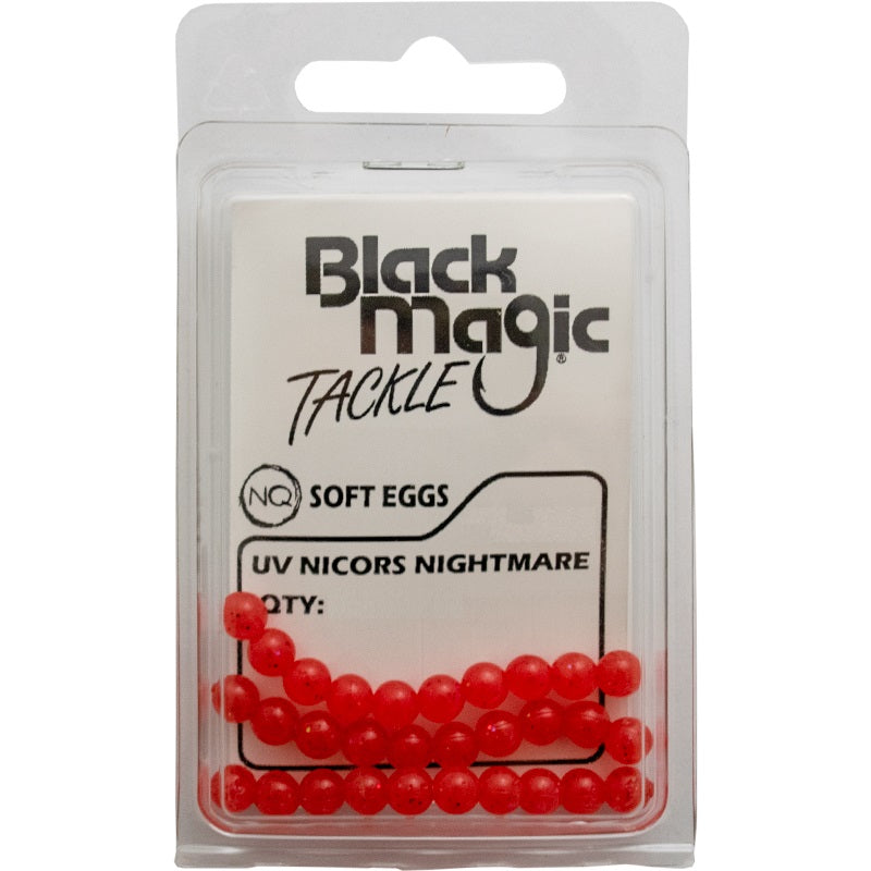 Black Magic UV Soft Egg Trout Bead
