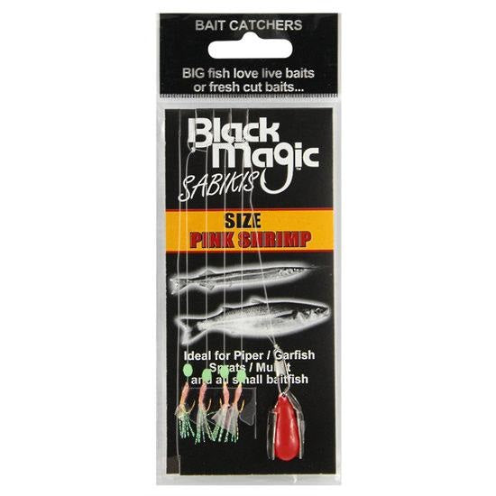 Black Magic Sabiki Pink Shrimp Bait Jig Rig