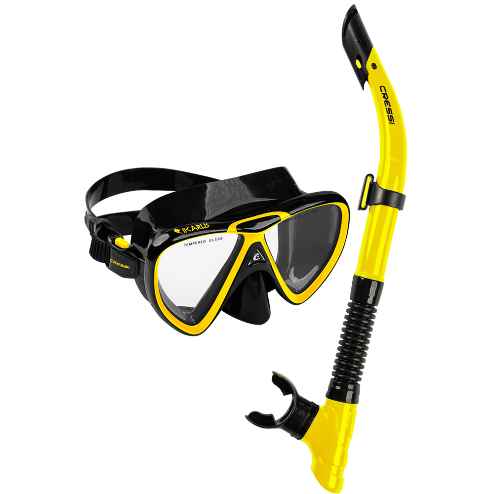 Cressi Ikarus X-Hale Mask Snorkel Set