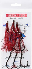 Elkat HD Striker 7 Flasher Pre Ganged Dressed Gang Hook Sets