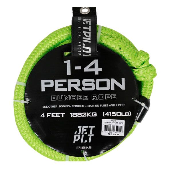 Jetpilot 1-4 Person Tube Rope - Green