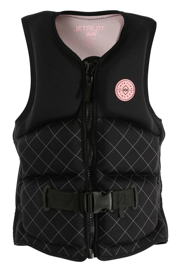 Jetpilot Allure Ladies Life Jacket PFD Neoprene Vest Black Pink