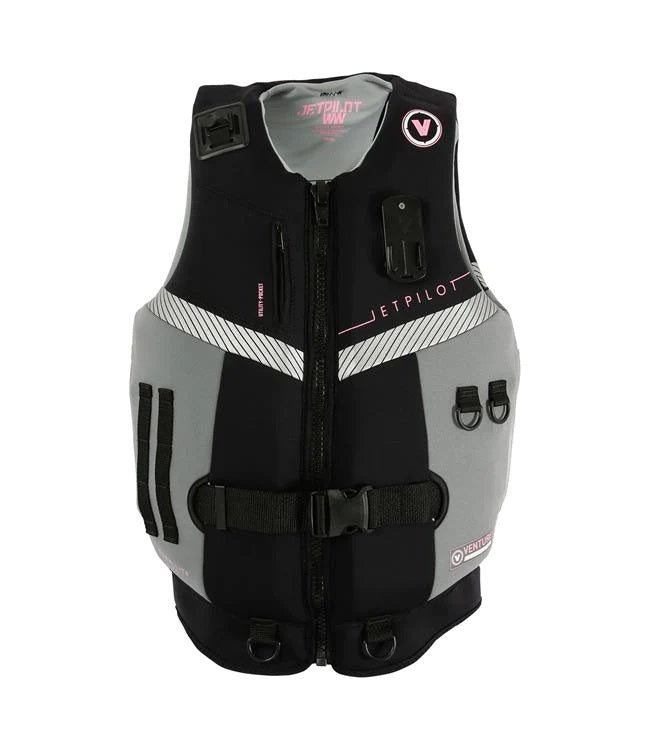 Jetpilot Venture Ladies Neo Neoprene Life Jacket PFD Vest Black Charcoal