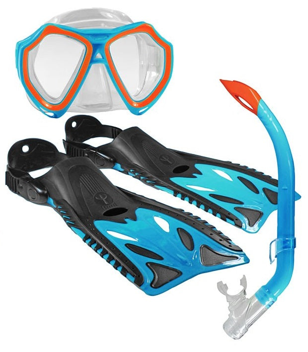 Land And Sea Complete Nipper Junior Child Mask Snorkel Fins MSF Set