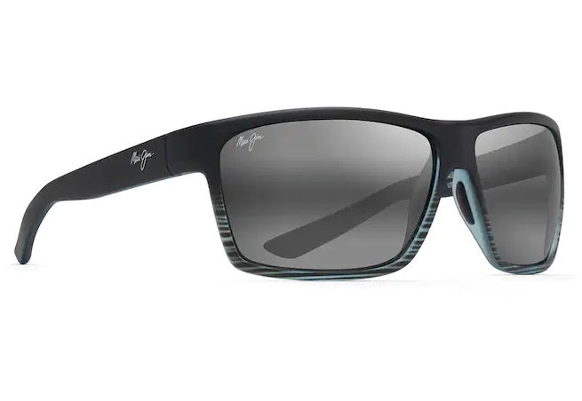 Maui Jim Alenuihaha Grey Black Stripe Frame Neutral Grey Lens Polarised Performance Sunglasses