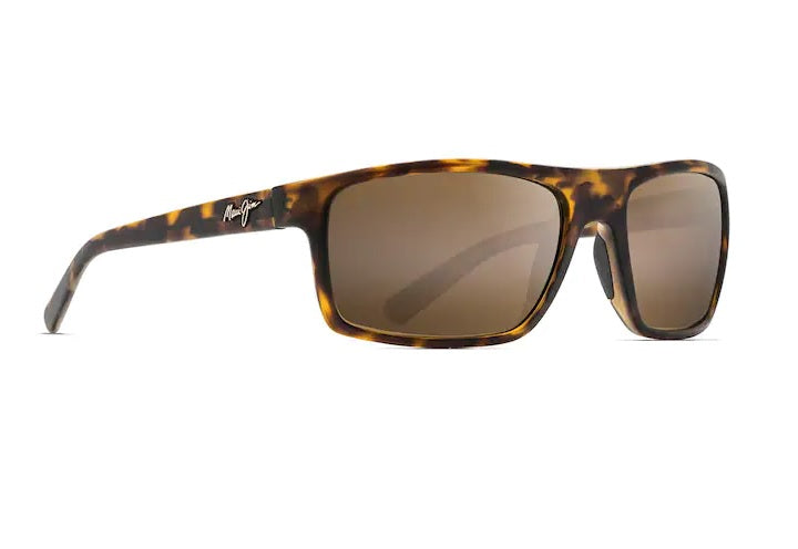 Maui Jim Byron Bay Matte Tortoise Frame HCL Bronze Glass Lens Polarised Performance Sunglasses - H746-10m