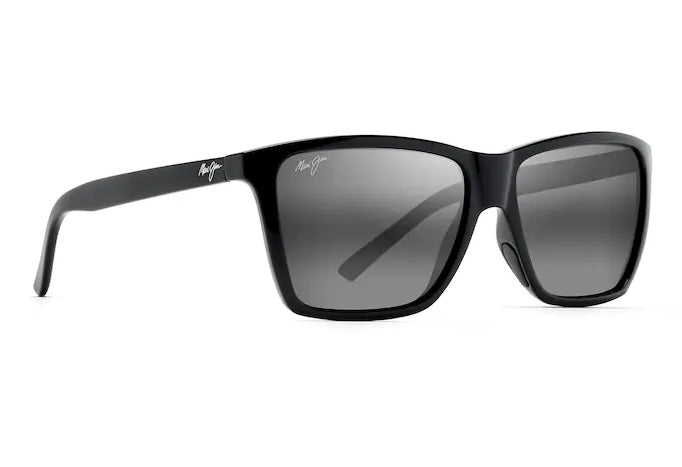 Maui Jim Cruzem Black Gloss Frame Neutral Grey Glass Lens Polarised Performance Sunglasses