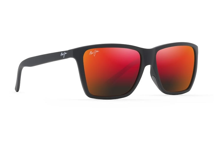 Maui Jim Cruzem Black Matte Frame Hawaii Lava Glass Lens Polarised Performance Sunglasses