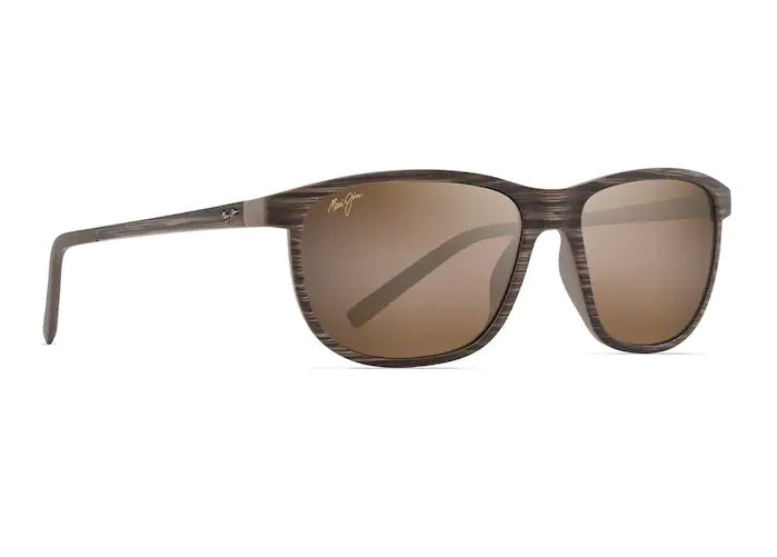 Maui Jim Dragons Teeth Brown Stripe Frame HCL Bronze Glass Lens Polarised Performance Sunglasses