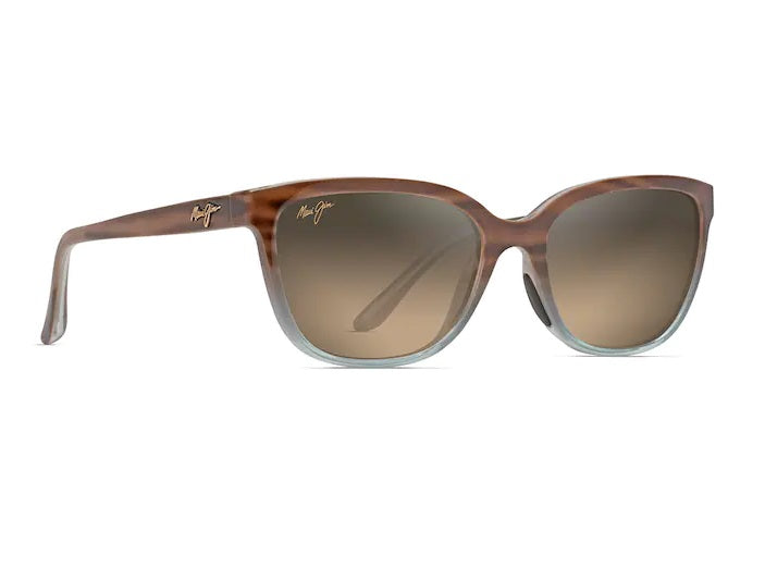 Maui Jim Honi Sandstone Blue Frame HCL Bronze Glass Lens Polarised Performance Sunglasses