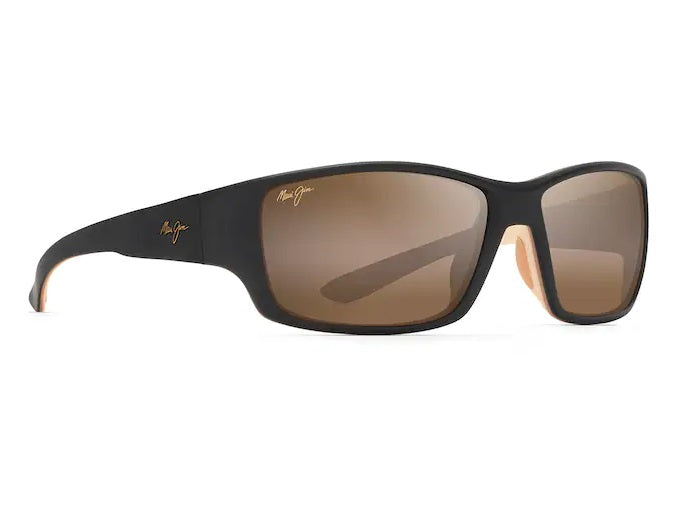 Maui Jim Local Kine Brown-Tan-Cream Frame HCL Bronze Glass Lens Polarised Performance Sunglasses