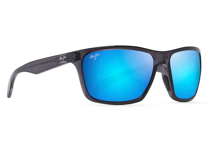 Maui Jim Makoa Dark Grey Frame Blue Hawaii Glass Lens Polarised Performance Sunglasses