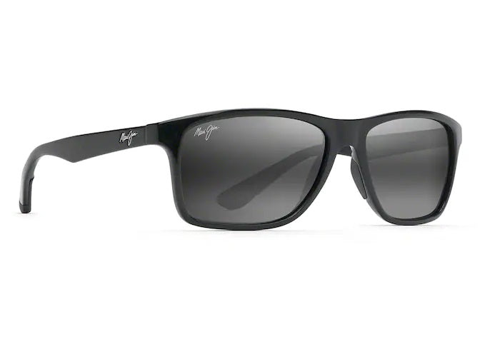 Maui Jim Onshore Gloss Black Frame Neutral Grey Glass Lens Polarised Performance Sunglasses
