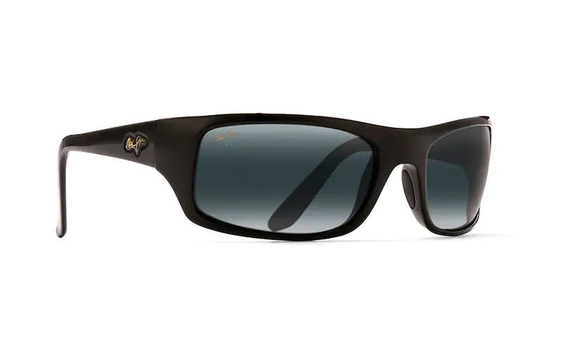 Maui Jim Peahi Gloss Black Frame Neutral Grey Glass Lens Polarised Performance Sunglasses