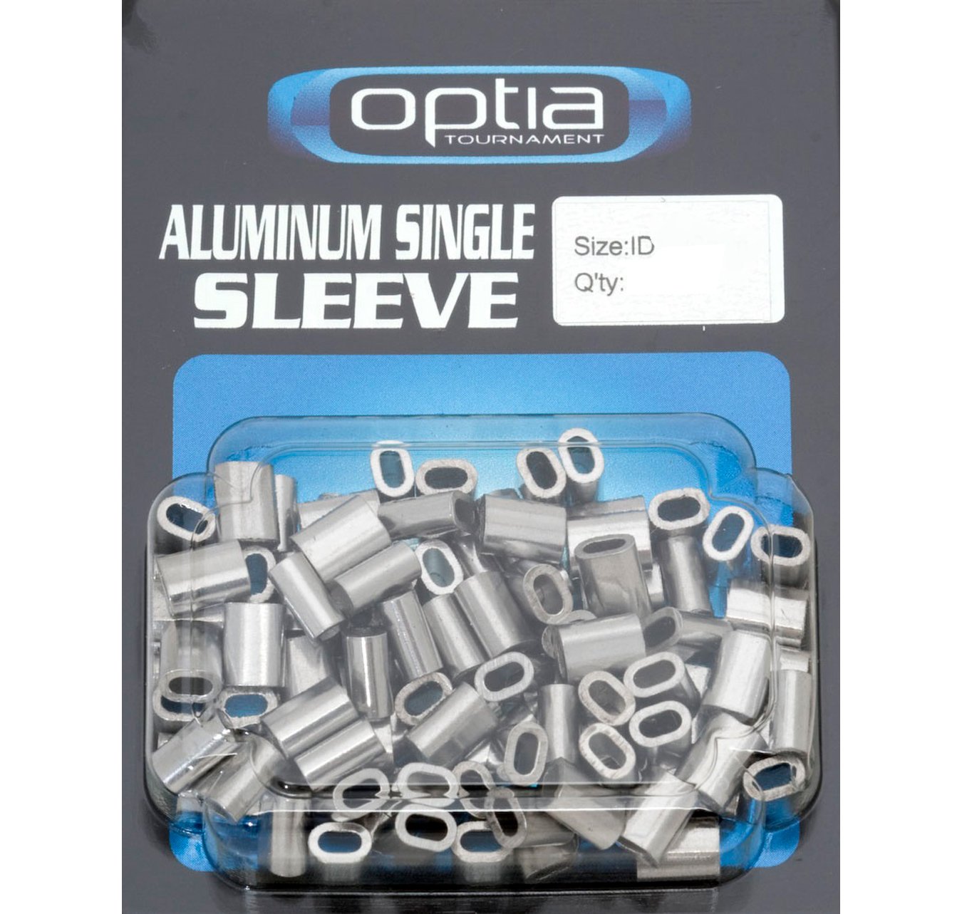 Optia OP064 Mini Aluminium Single Crimp Sleeve Bulk Value 25 Pack