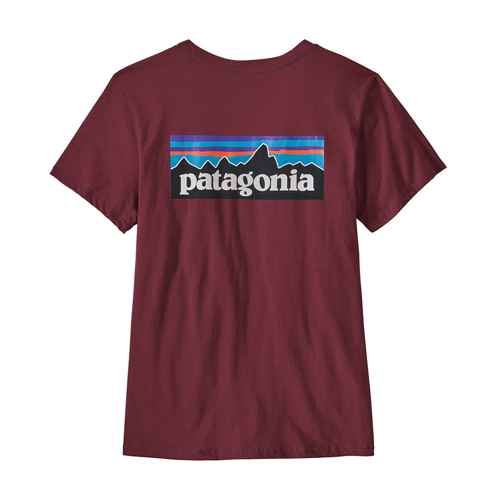 Patagonia Womens P-6 Logo Organic Crew Tee Shirt
