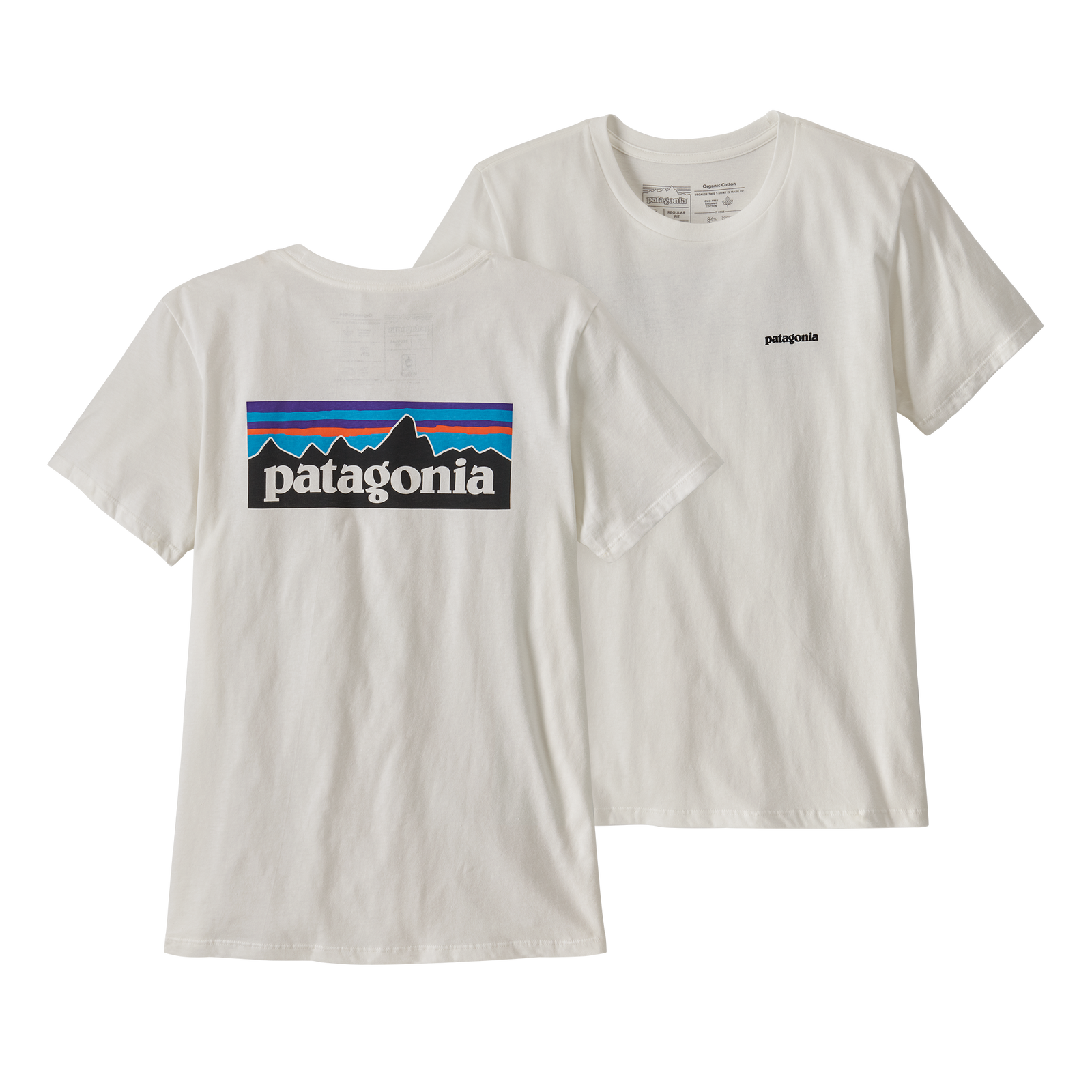 Patagonia Womens P-6 Logo Organic Crew Tee Shirt