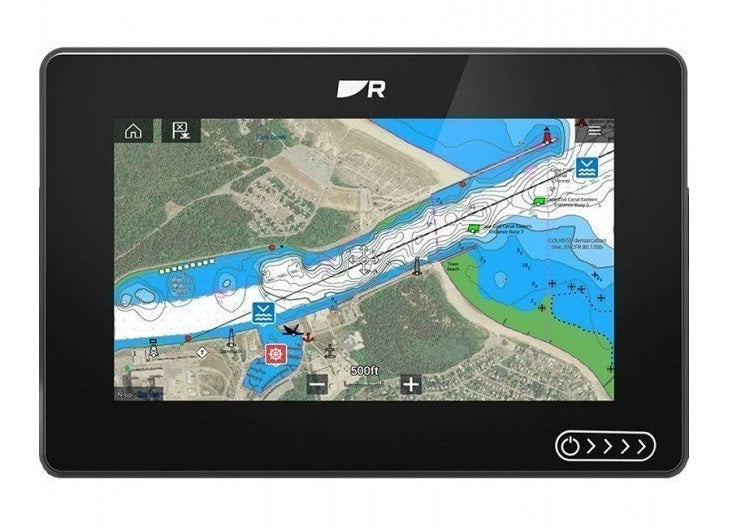 Raymarine Axiom+ Plus 7 MFD 3D RV Sonar Sounder Fishfinder GPS Charplotter Combo Unit with RV 100 Transducer E70635-03