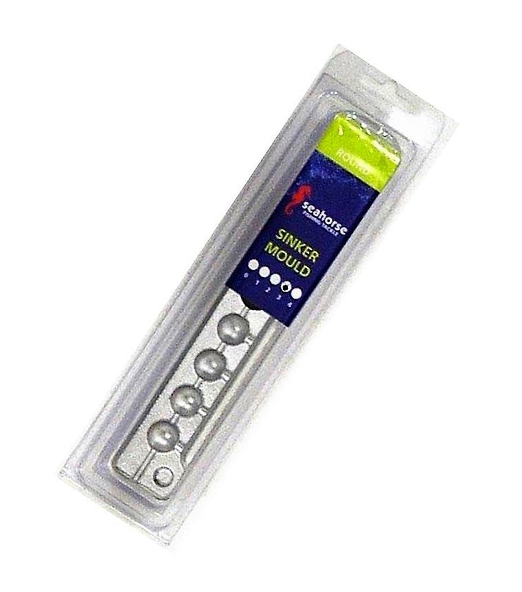 Seahorse Lead Round Ball Sinker Mould