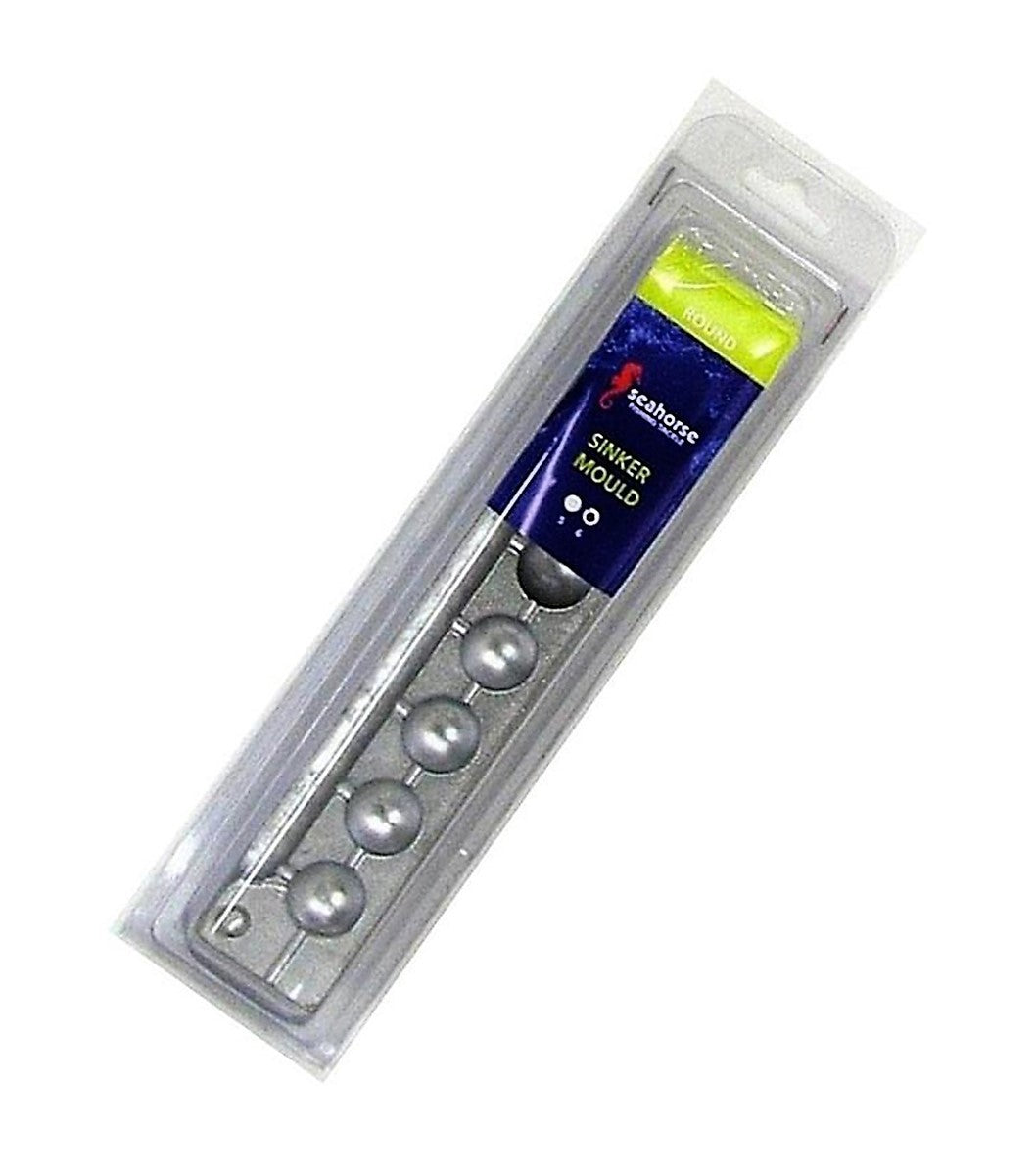 Seahorse Lead Round Ball Sinker Mould