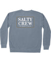 Salty Crew Deckhand Overdyed Crew Fleece - Blue