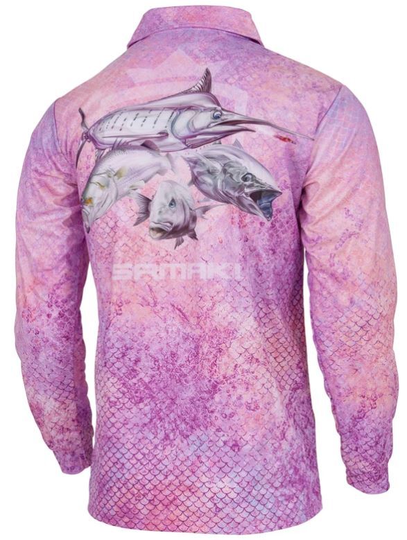 Samaki Dreamtime Long Sleeve Performance Fishing Jersey Sun Protective Shirt Adult
