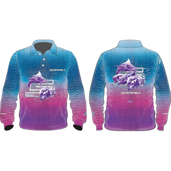 Samaki Dreamcatcher Kids Long Sleeve Performance Fishing Shirt Jersey