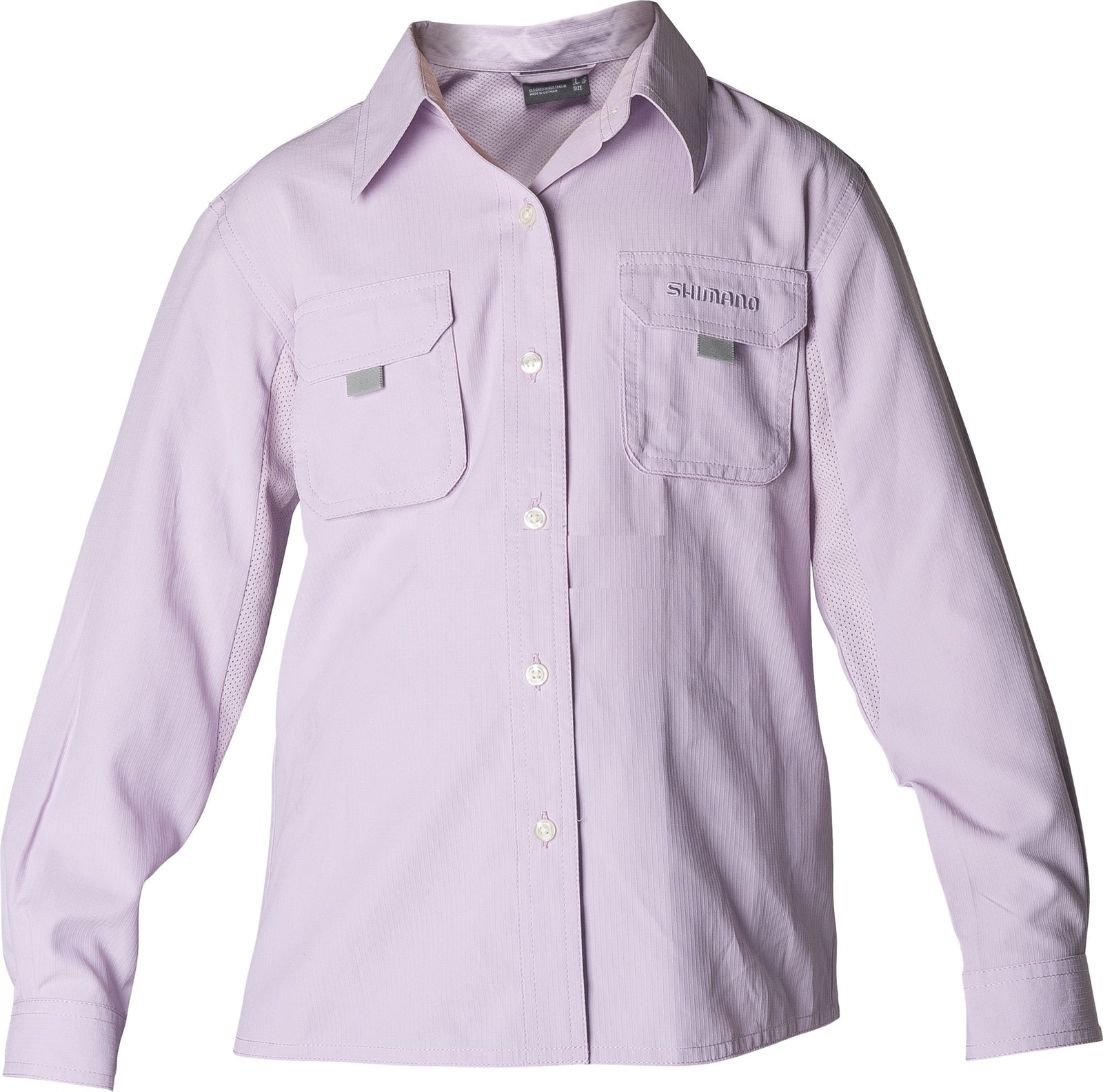 Shimano Girls Vented Long Sleeve Shirt Lilac