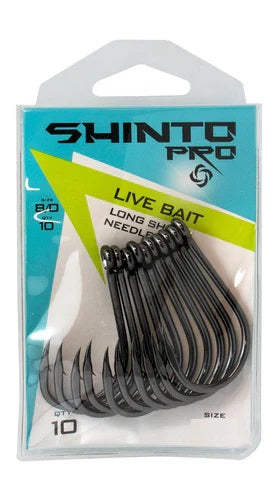 Shinto Pro Live Bait Long Shank HD Big Gun Hook Value Pack