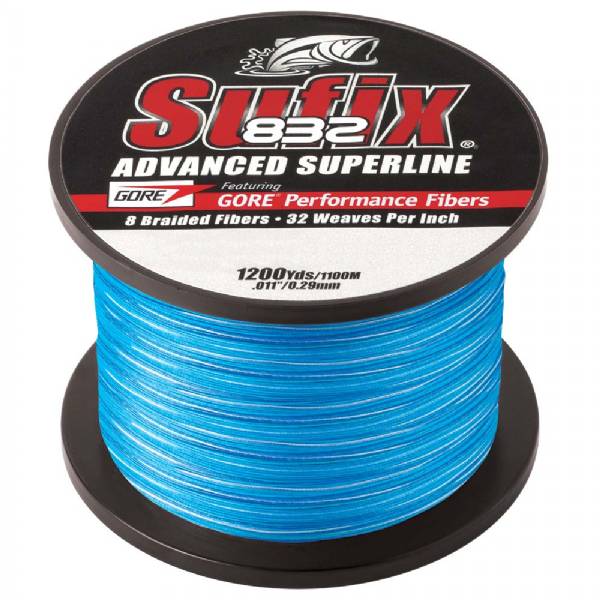 Sufix 832 Braided Fishing Line Bulk Value Spool 1200yd Mega Clearance
