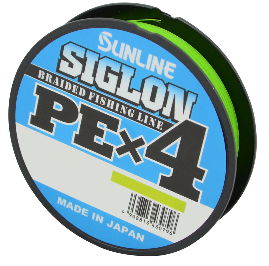 Sunline Siglon PEx4 Braided Fishing Line Hi-Vis Green 150m