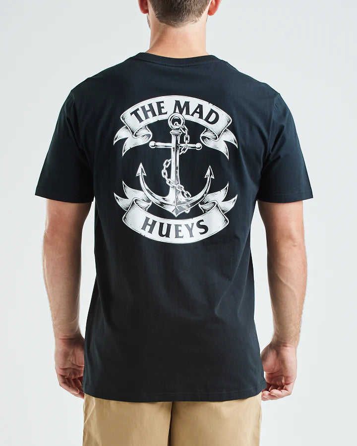 The Mad Hueys Anchorage Short Sleeve Tee Shirt Black