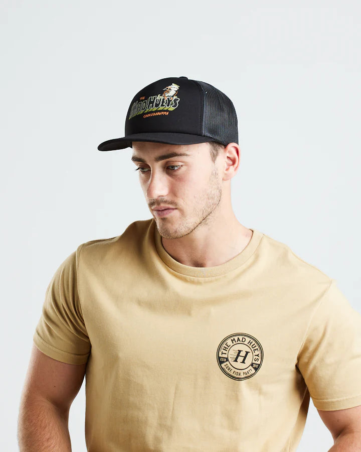 The Mad Hueys Cookedaburra III Foam Trucker Cap Hat Black