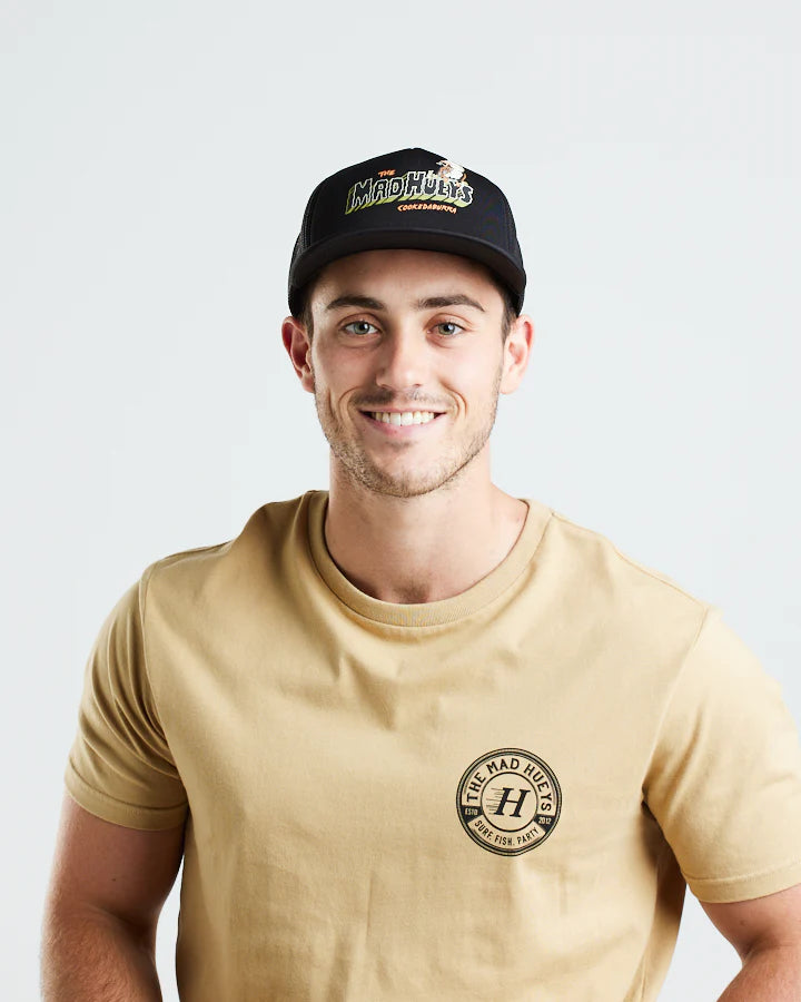 The Mad Hueys Cookedaburra III Foam Trucker Cap Hat Black