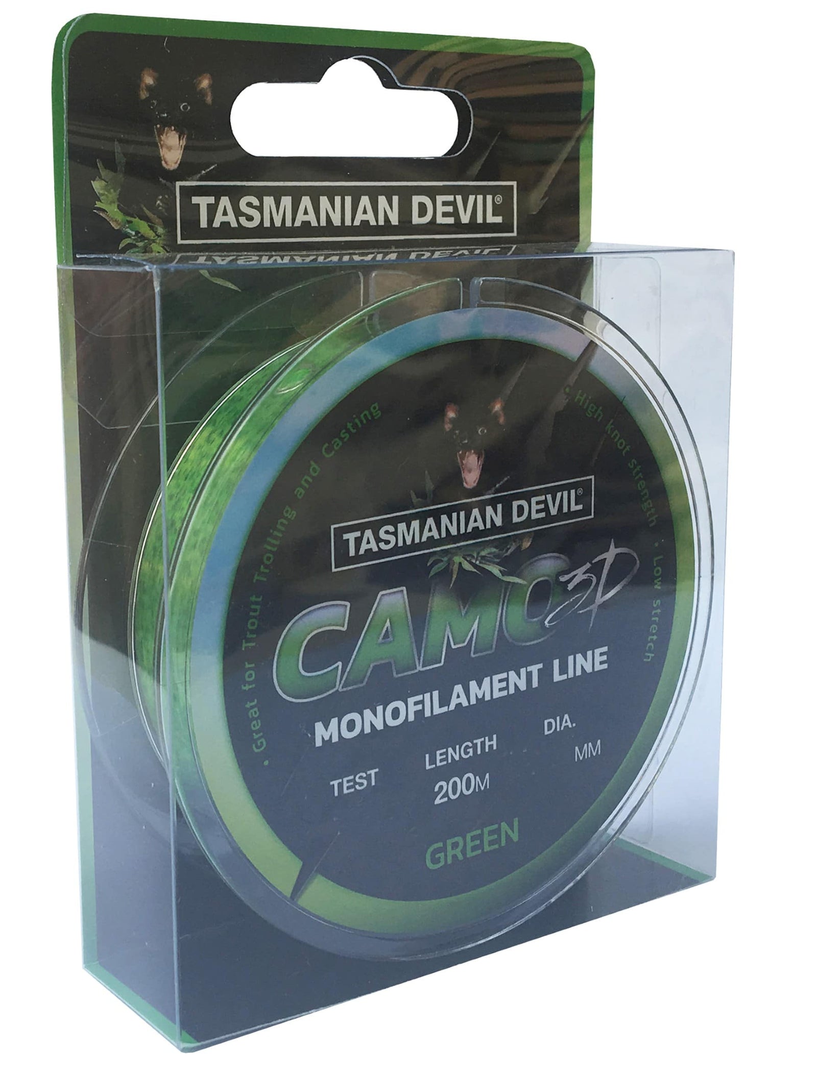 Tasmanian Devil 3D Camoflage Mono Fishing Line