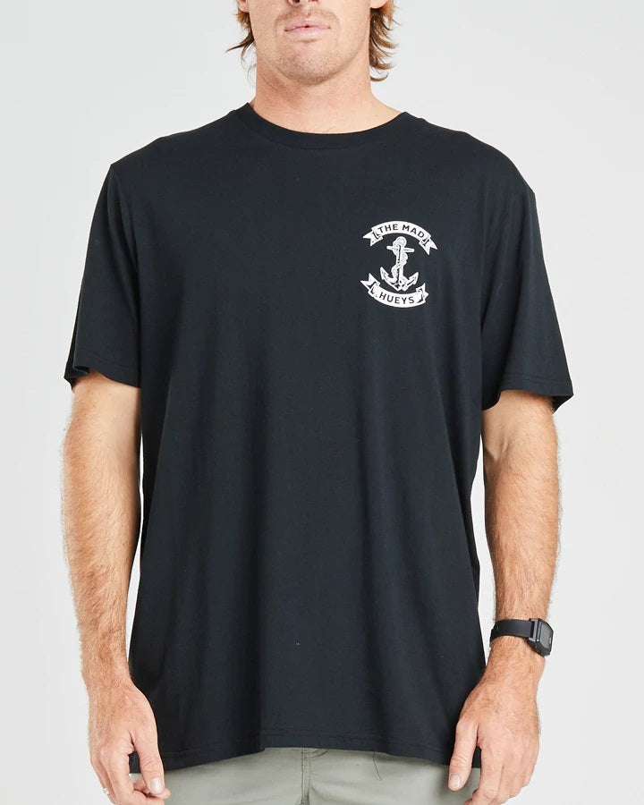 The Mad Hueys Anchor Short Sleeve Tee - Black