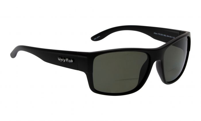 Ugly Fish Atlas Bifocal Matt Black Frame Polarised Sunglasses - Smoke Lens