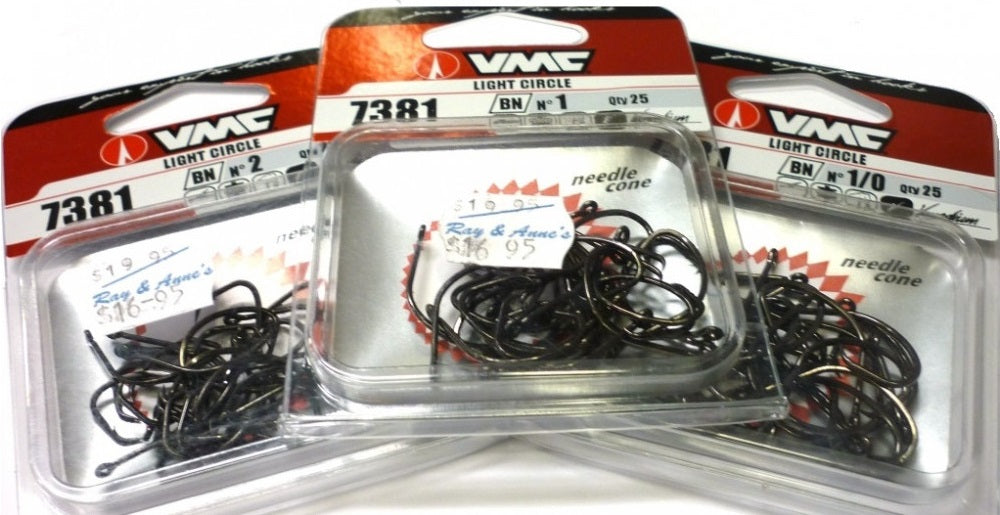 VMC T7381BN Light Circle Black Nickel Hook Bulk Value 25 Pack