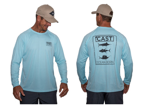 Cast Ocean Born Performance Long Sleeve Fishing Jersey Shirt
