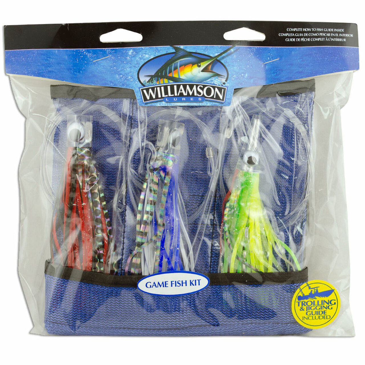 Williamson GFK6 Gamefish Rigged Skirted Lure Bulk Value - 6 Pack