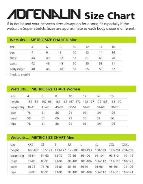 Adrenalin Aquasport Spring Short Sleeve Wetsuit