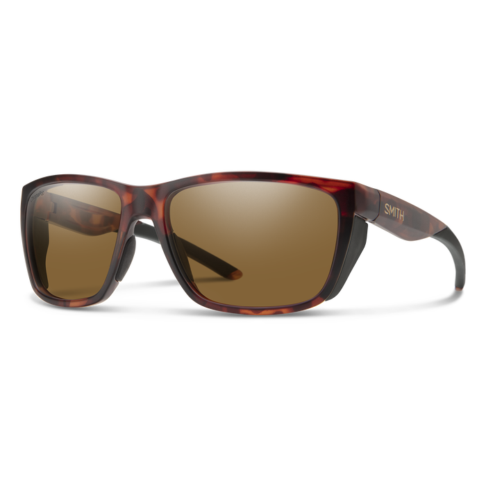 Smith Optics Longfin Matte Tortoise Frame Polarised Glass Brown Lens Performance Sunglasses