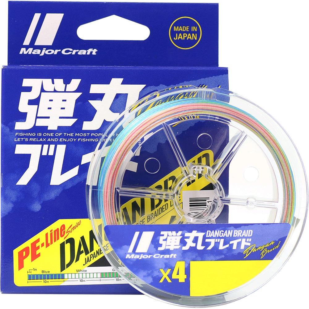 Majorcraft Dangan x4 Multicolour 300m Braided Fishing Line - 20lb