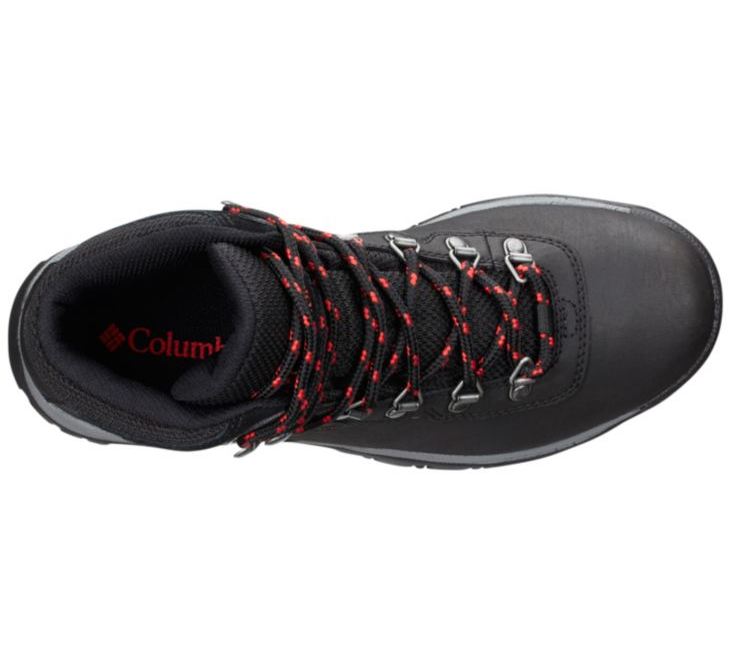 Columbia Newton Ridge Plus Womens Hiking Boot Black Poppy Red