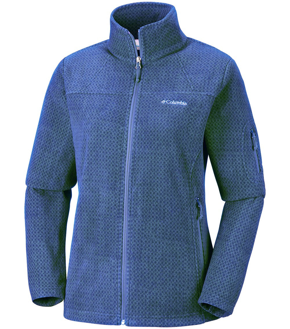 Columbia Fast Trek Printed Womens Fleece Jacket Eve Star