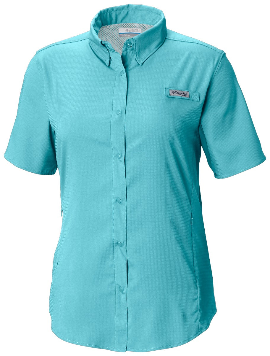 Columbia PFG Tamiami II Short Sleeve Womens Shirt Coastal Blue
