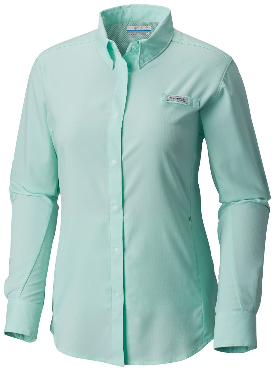 Columbia PFG Tamiami II Long Sleeve Womens Shirt Sea Ice