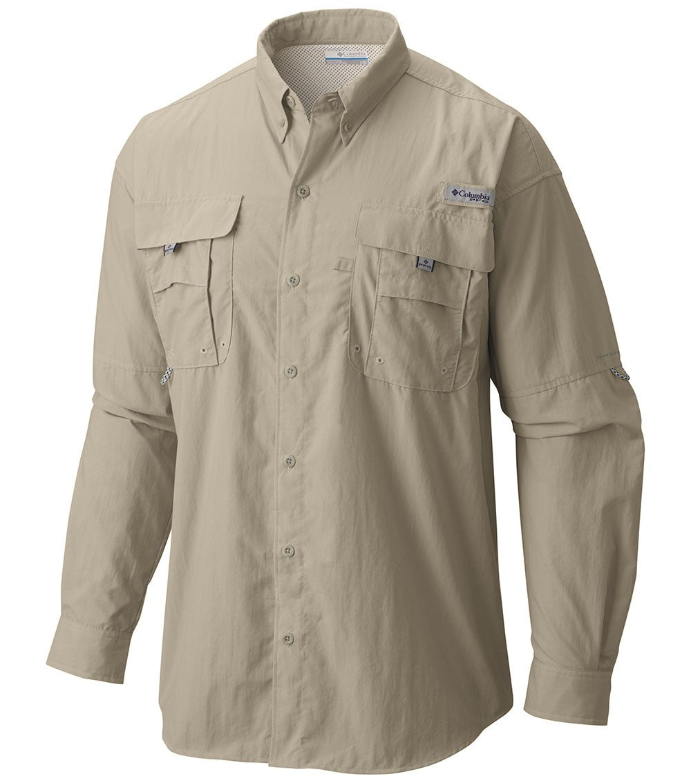 Columbia Bahama II Mens Long Sleeve Shirt Fossil